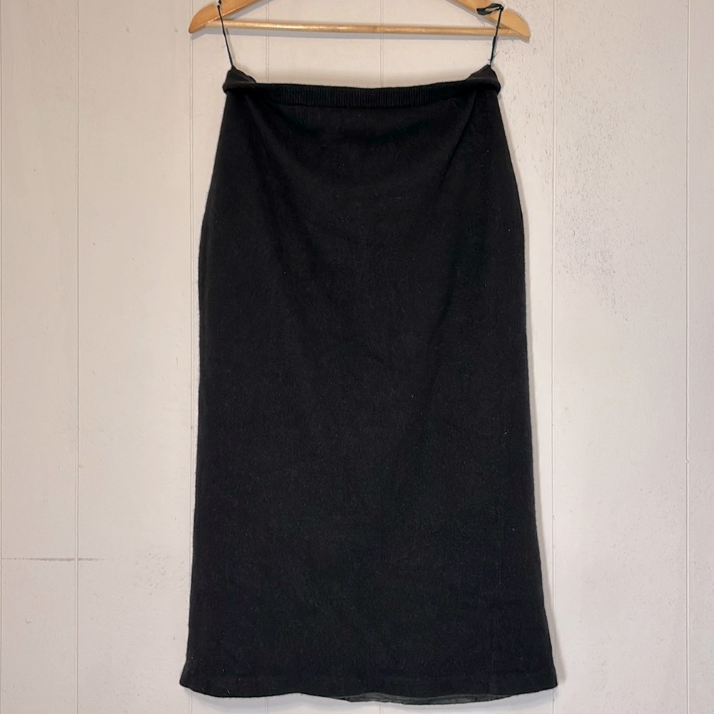 Oleg Cassini Vintage Lambswool Kinit Sweater Pencil Midi Skirt